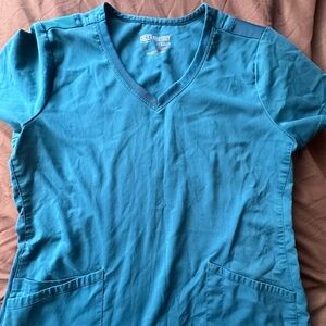 Grey's Anatomy Teal V-Neck Scrub Top